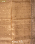 Ivory Pure Kora Silk Saree — Pallu