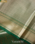 Bottle Green Brocade Pure Tissue Katan Silk Saree — Blouse