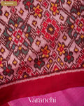 Pink Pure Rajkot Patola Silk Handloom Saree — Blouse