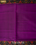 Violet Purple Pure Rajkot Patola Silk Handloom Saree — Body
