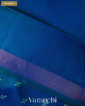 Royal Blue Pure Rajkot Patola Silk Handloom Saree — Blouse