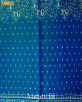 Royal Blue Pure Rajkot Patola Silk Handloom Saree — Body