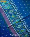 Royal Blue Pure Rajkot Patola Silk Handloom Saree — Border