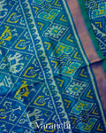 Royal Blue Pure Rajkot Patola Silk Handloom Saree
