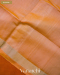 Amber Yellow Pure Rajkot Patola Silk Handloom Saree — Blouse