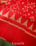 Pale Green Pure Rajkot Patola Silk Handloom Saree — Blouse