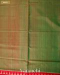 Pale Green Pure Rajkot Patola Silk Handloom Saree — Body