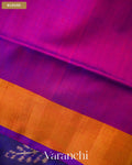 Royal Blue Pure Rajkot Patola Silk Handloom Saree — Blouse