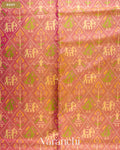 Coral Pure Rajkot Patola Silk Handloom Saree — Body