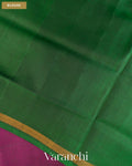 Magenta Pure Rajkot Patola Silk Handloom Saree — Blouse