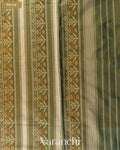 Coral Pink Pure Rajkot Patola Silk Handloom Saree — Pallu