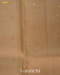 Beige Pure Kora Silk Saree — Body