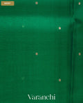 Rama Green Pure Kora Silk Saree — Body