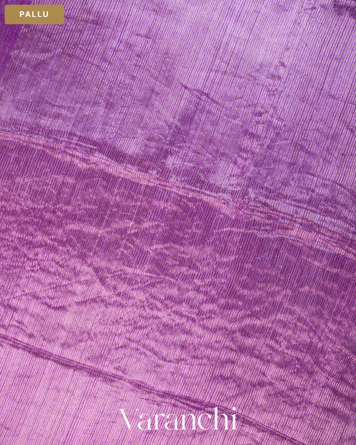Purple Floral Jamdani Pure Matka Silk Handloom Saree — Pallu