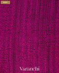 Black Zigzag Striped Pure Matka Silk Handloom Saree — Body