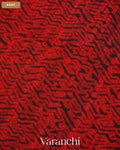 Black Zigzag Striped Pure Matka Silk Handloom Saree — Body