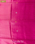 Rani Pink Pure Tussar Silk Saree — Body