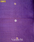 Violet Jamdani Pure Tussar Tissue Silk Handloom Saree — Body