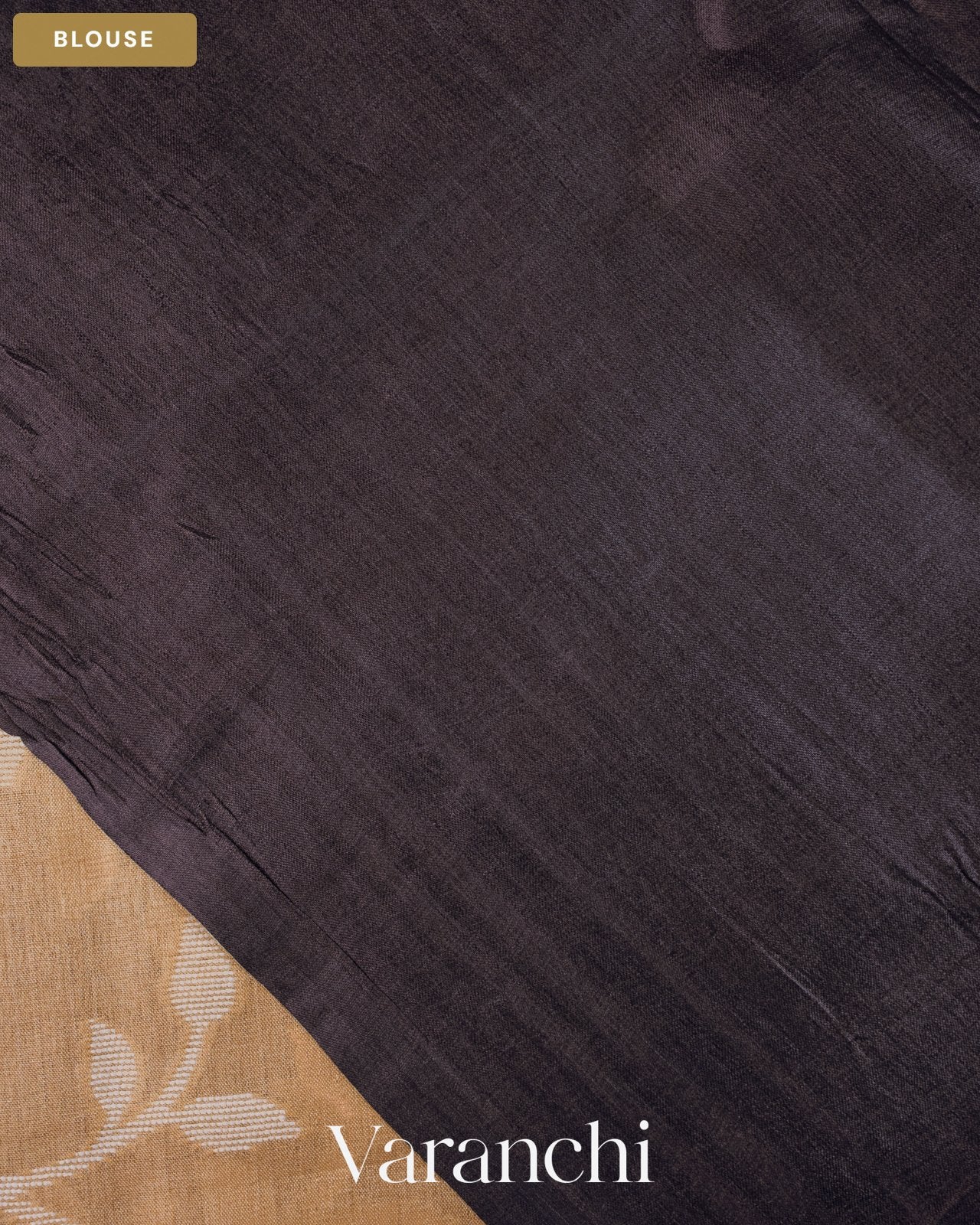 Off White Jamdani Pure Tussar Silk Handloom Saree — Blouse