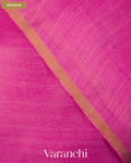 Rose Pink Jamdani Pure Mulberry Silk Handloom Saree — Border