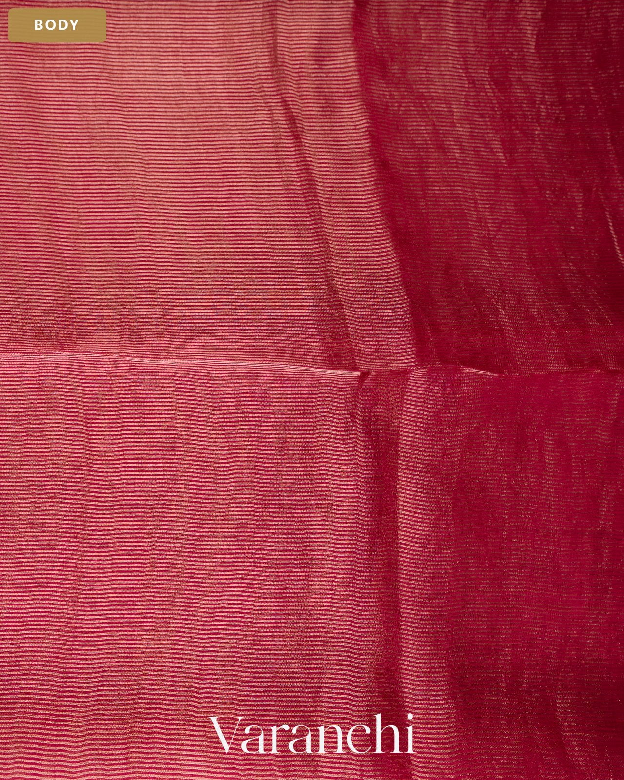 Rani Pink with Sequin Embroidery Pure Muslin Silk Handloom Saree — Body