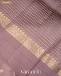 Dusty Mauve Pure Dupion Silk Saree — Blouse