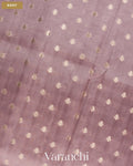 Dusty Mauve Pure Dupion Silk Saree — Body