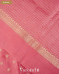 Baby Pink Pure Dupion Silk Saree — Blouse