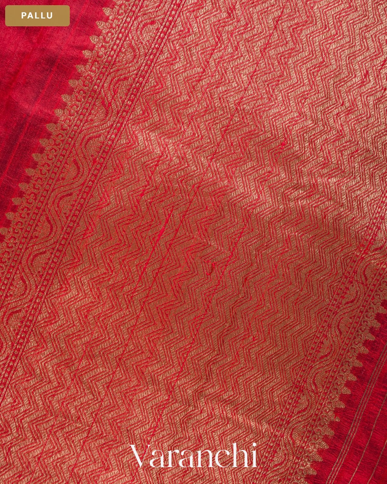 Deep Maroon with Rani Pink Pure Raw Silk Handloom Saree — Pallu