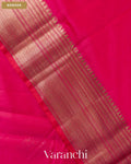 Rani Pink Pure Chanderi Silk Cotton Handloom Saree — Border
