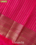 Rani Pink Pure Chanderi Silk Cotton Handloom Saree — Blouse