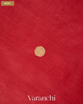 Brick Red Paithani Embroidered Border Pure Tussar Silk Saree — Body