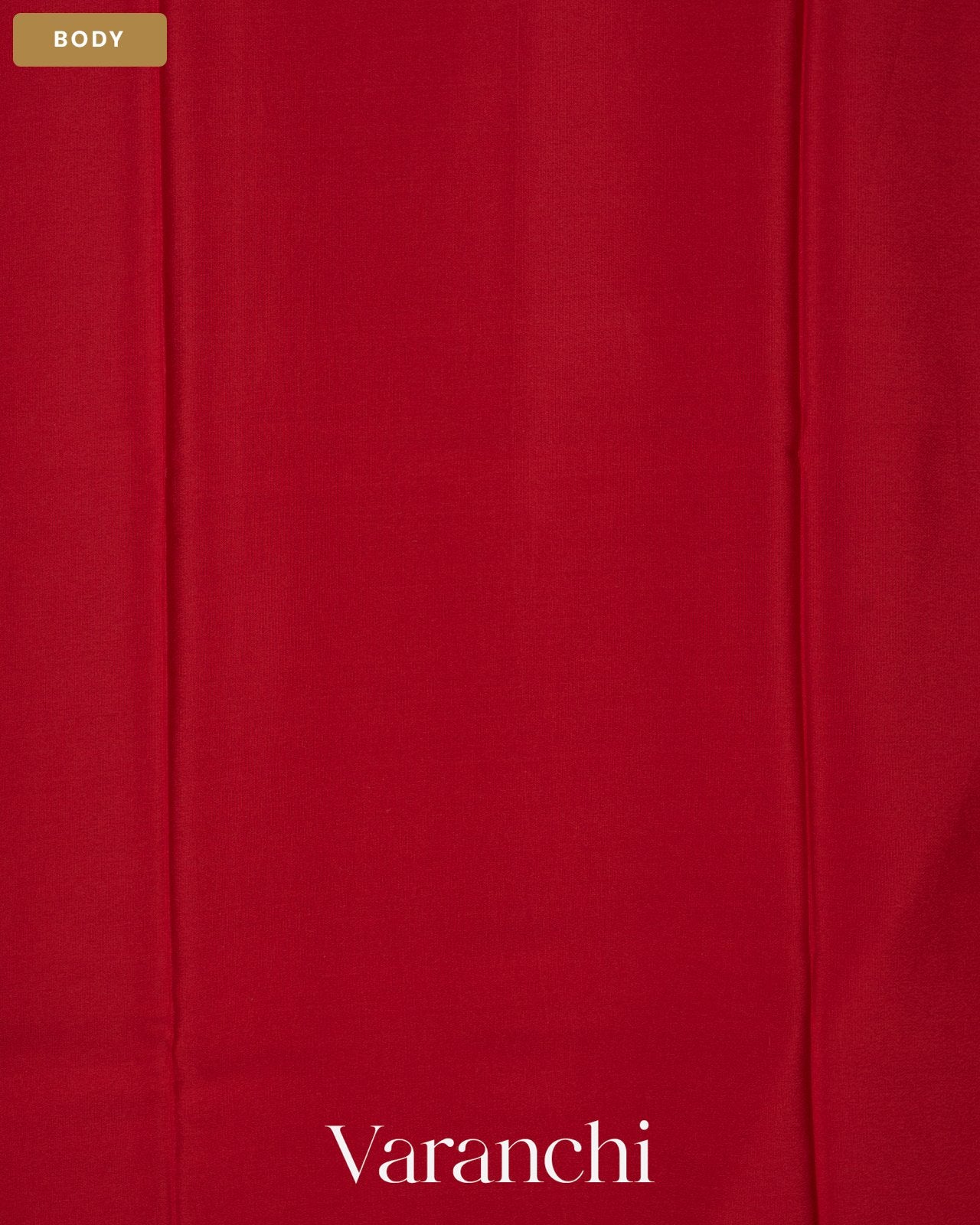 Royal Red Pure Mysore Crepe Silk Saree — Body
