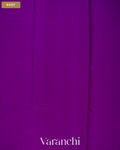 Royal Violet Pure Mysore Crepe Silk Saree — Body
