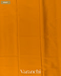 Turmeric Yellow Pure Mysore Crepe Silk Saree — Body