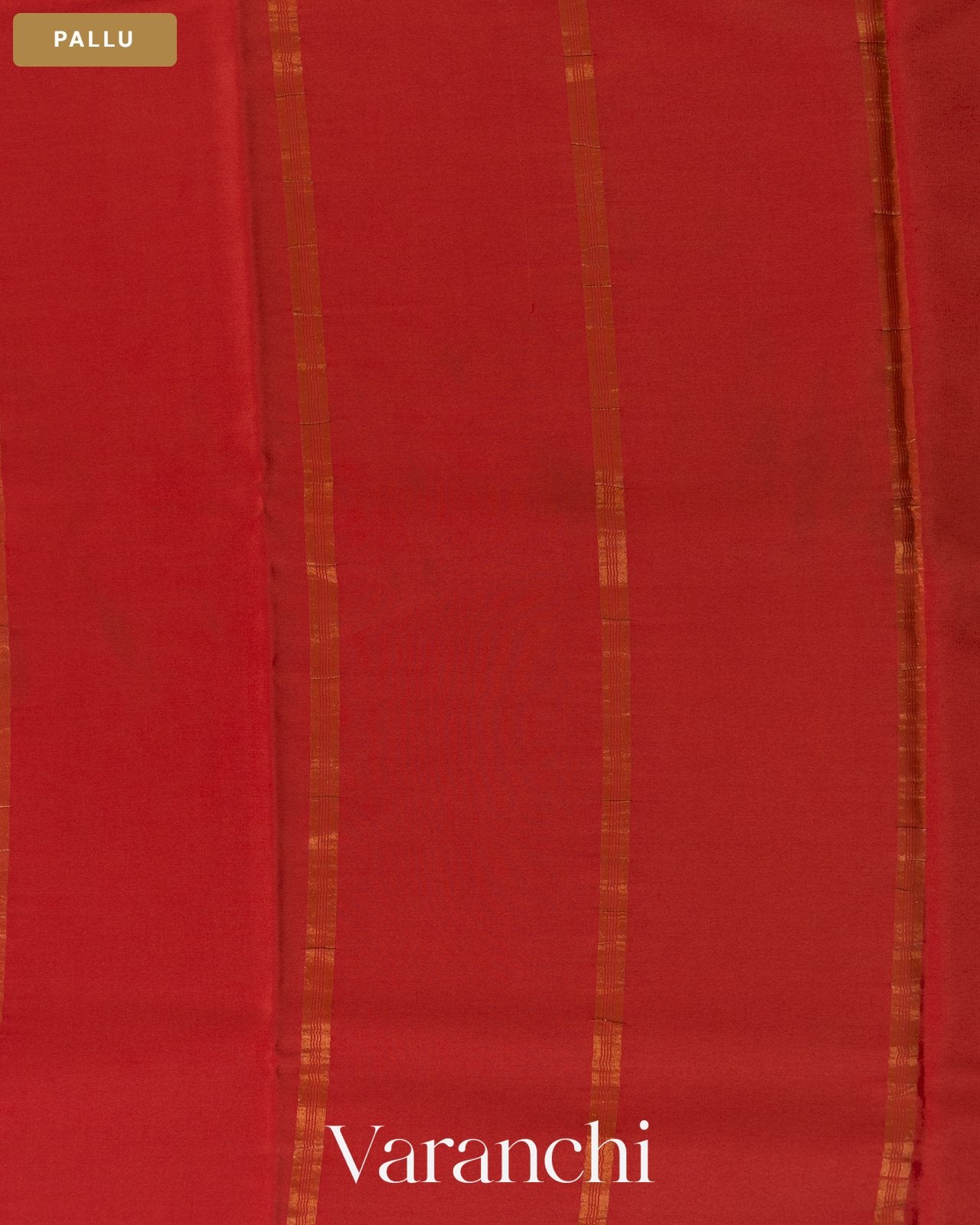 Jet Black Pure Mysore Crepe Silk Saree — Pallu