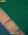 Green and Blue Ombre -Dyed Pure Maheshwari Silk Cotton Handloom Saree — Blouse