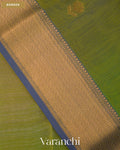 Parrot Green Ombre -Dyed Pure Maheshwari Silk Cotton Handloom Saree — Border