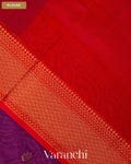 Deep Purple Pure Maheshwari Silk Cotton Handloom Saree — Blouse