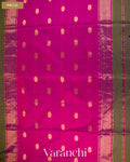 Olive Green Pure Maheshwari Silk Cotton Handloom Saree — Pallu