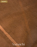 Coco Brown Jamdani Pure Tussar Tissue Silk Saree — Blouse