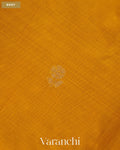Amber Yellow Pure Katan Silk Handloom Saree — Body