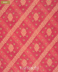 Coral Pink Jamdani Pure Kora Silk Cotton Saree — Body