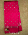 Rani Pink Pure Poona Silk Saree — Full Saree