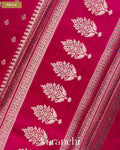 Rani Pink Pure Poona Silk Saree — Pallu