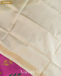 Magenta Pure Rajkot Patola Silk Handloom Saree — Blouse