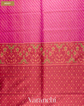 Mauve Pink Pure Rajkot Patola Silk Handloom Saree — Body