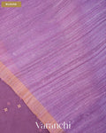 Lavender Sequin with Jamdani Paithani Pallu Pure Muslin Silk Handloom Saree — Blouse