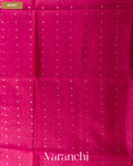 Rani Pink Sequin with Jamdani Paithani Pallu Pure Muslin Silk Handloom Saree — Body
