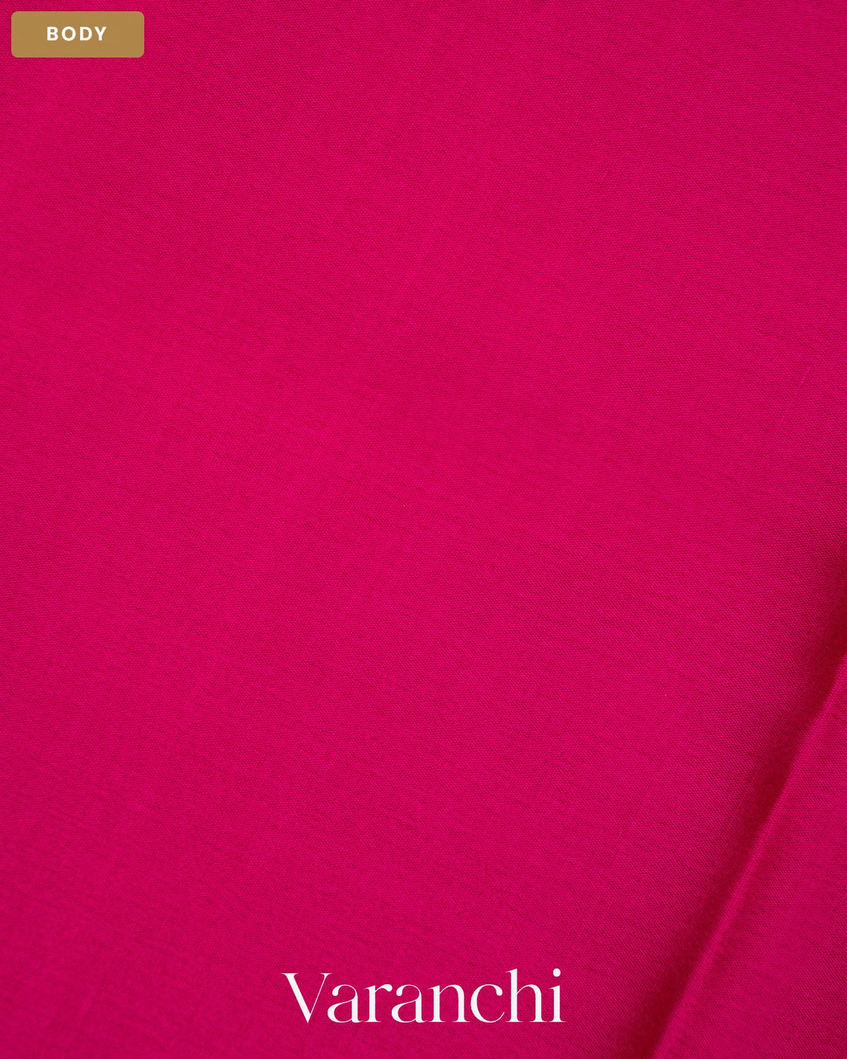Rani Pink Pure Mysore Crepe Silk Saree — Body